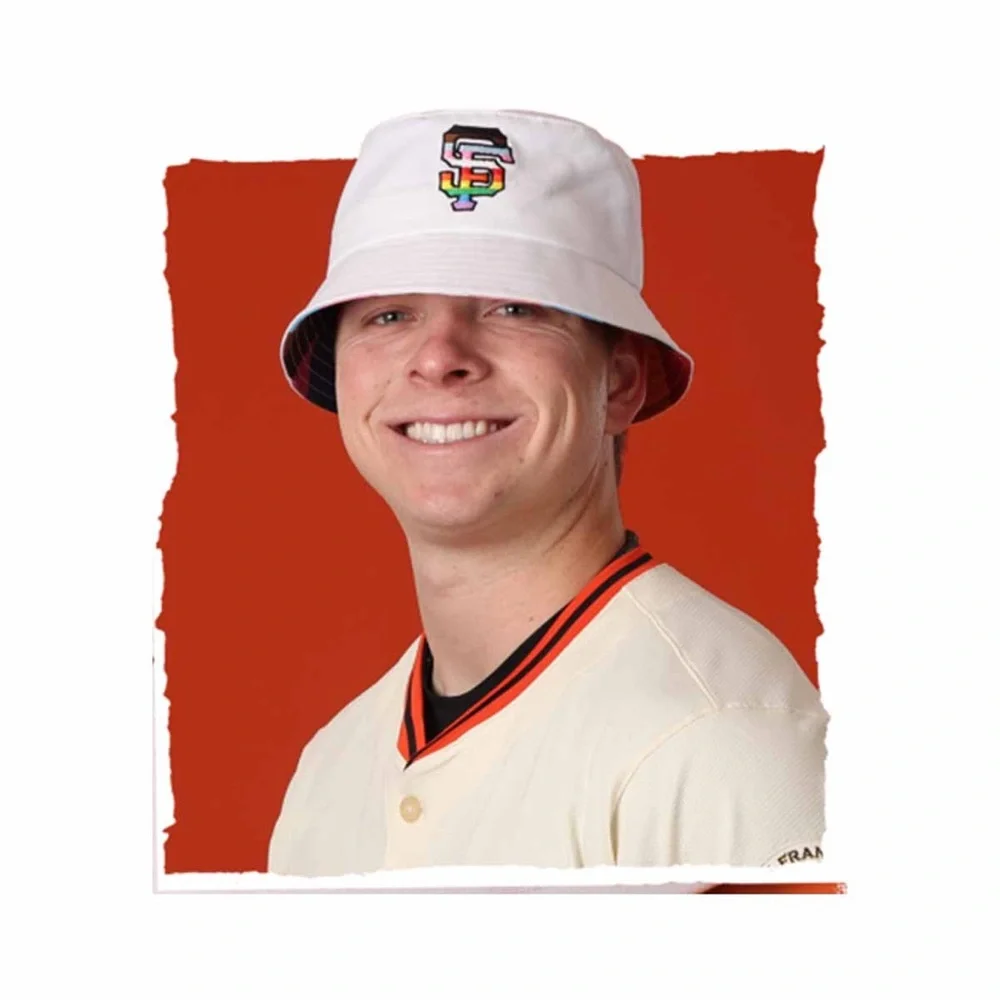 SF Giants Pride Bucket Hat with Embroidered Logo